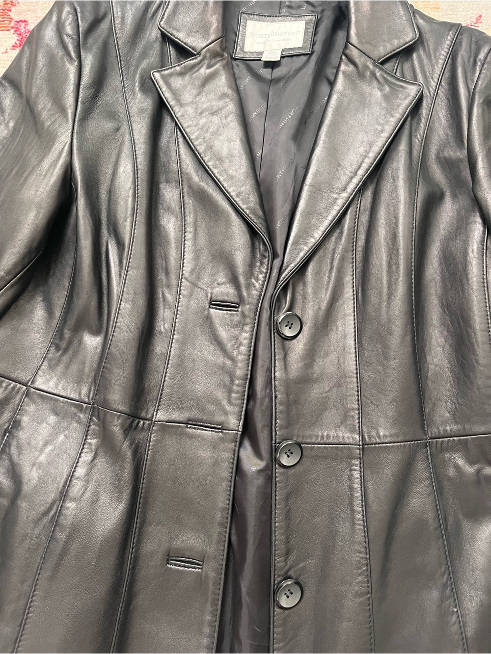 Worthington genuine lamb skin leather jacket - Picture 2 of 6